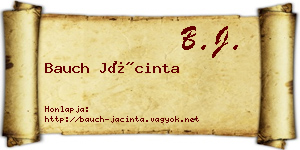 Bauch Jácinta névjegykártya
